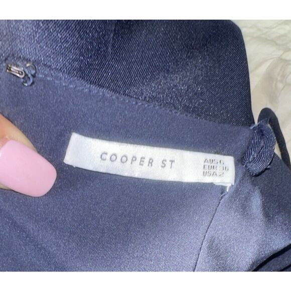 Cooper St. Navy Azalea Dress Fit and Flare A-Line Prom Formal Size 2 EUC - Picture 9 of 9